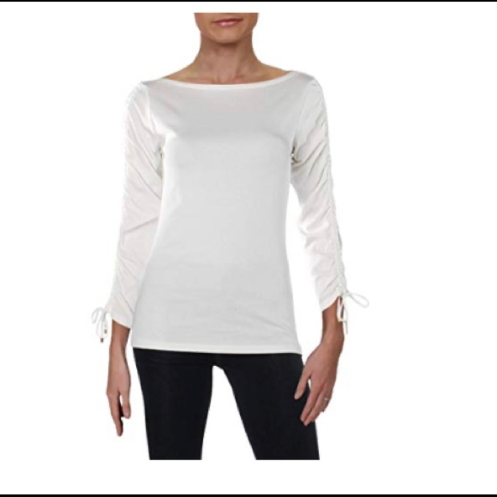 Ralph Lauren  Lauren Drawstring-Sleeve Top